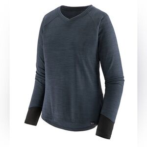 Patagonia Dirt Craft Jersey -  Long Sleeve - Navy Blue